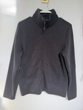 TNA Black zip up sweater jacket size medium brand new